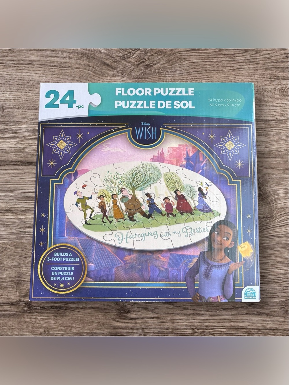 NEW Disney WISH "Hanging with my Besties" 24-Piece Floor Puzzle Spin Master